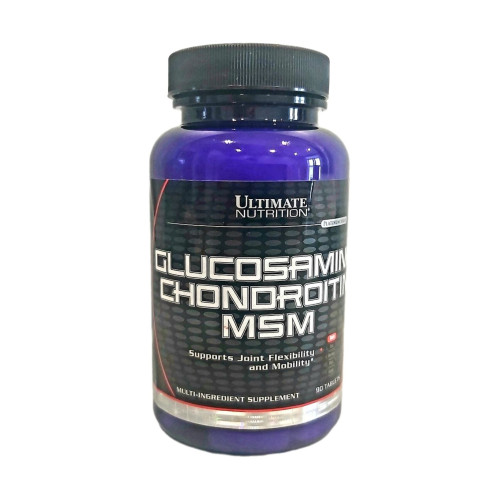 Ultimate Nutrition Glucosamine Chondroitin MSM 90tab,комплекс для підтримки здоров'я суглобів