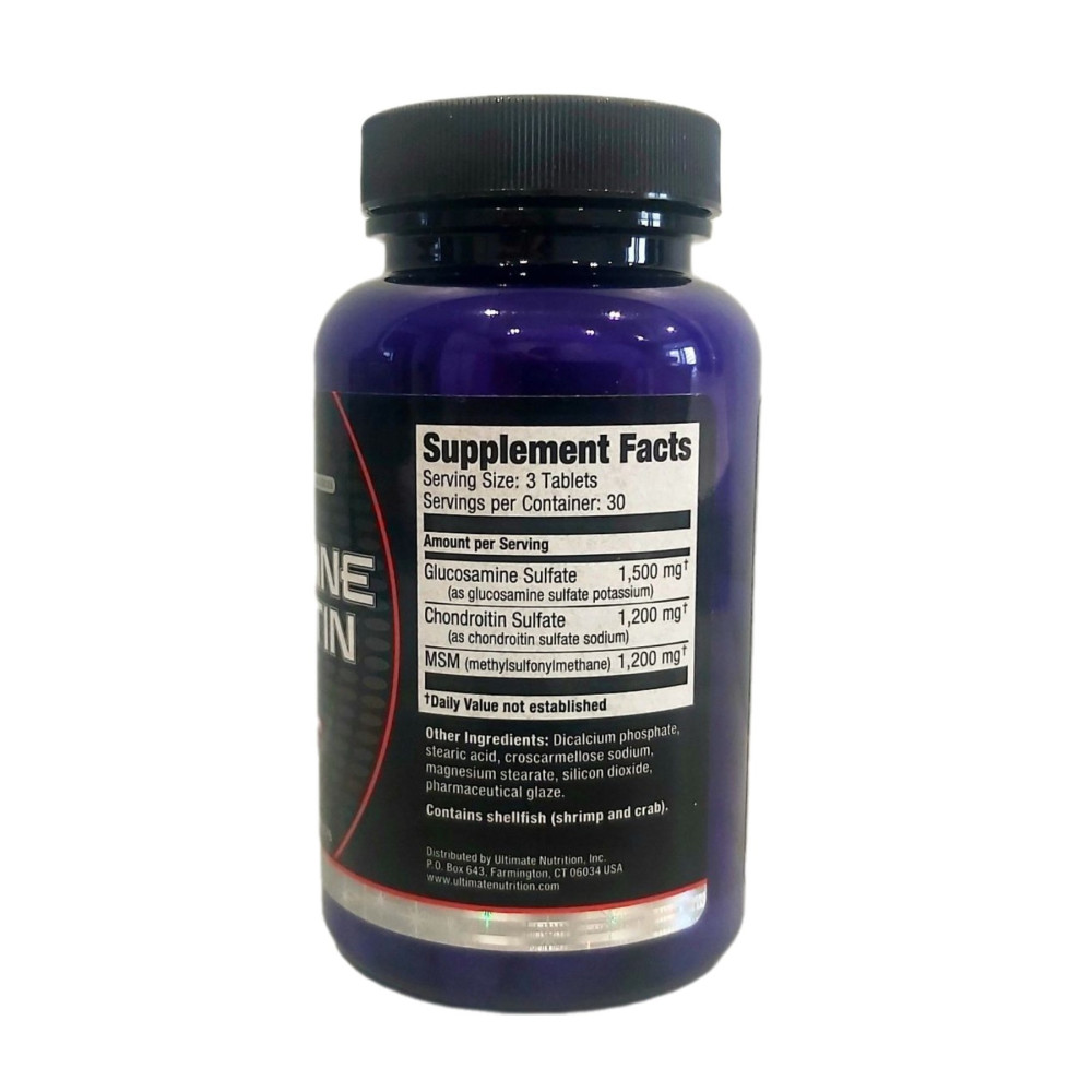 Ultimate Nutrition Glucosamine Chondroitin MSM 90tab,комплекс для підтримки здоров'я суглобів