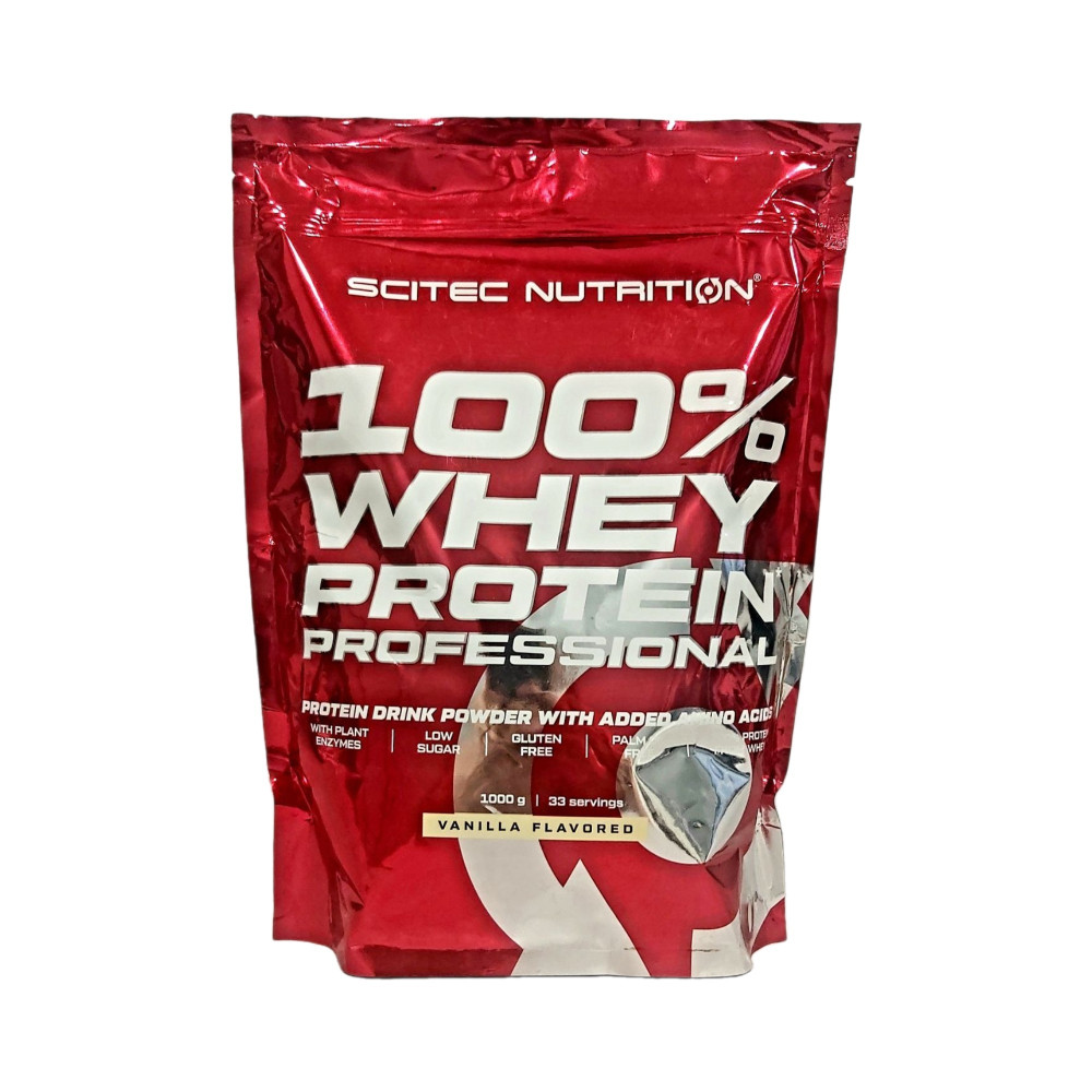 Scitec Nutrition 100% Whey Protein Professional 1000g Vanilla, сироватковий протеїн